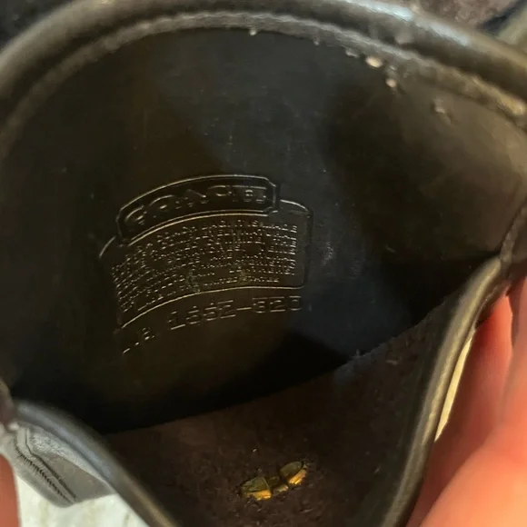 SOLD Coach Scooter Crossbody Bag Black Leather 9893 Used Condition - Picture 12 of 14